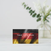 Duitsland zijde vlag visitekaartje (Staand voorkant)