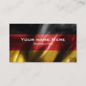 Duitsland zijde vlag visitekaartje (Voorkant)