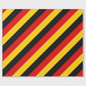 Duitsland: zwarte rode gele goudstrepen cadeaupapier (Vlak)