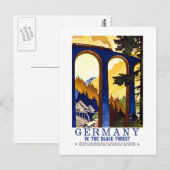 -Duitsland zwarte-woudkunst Briefkaart (Voorkant / Achterkant)