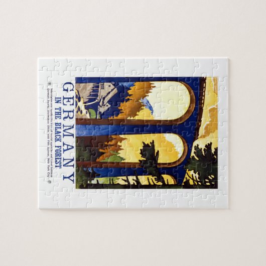 -Duitsland zwarte-woudkunst Legpuzzel (Horizontaal)