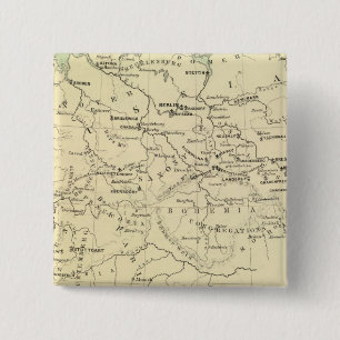 Duitsland, Zwitserland, Nederland Vierkante Button 5,1 Cm