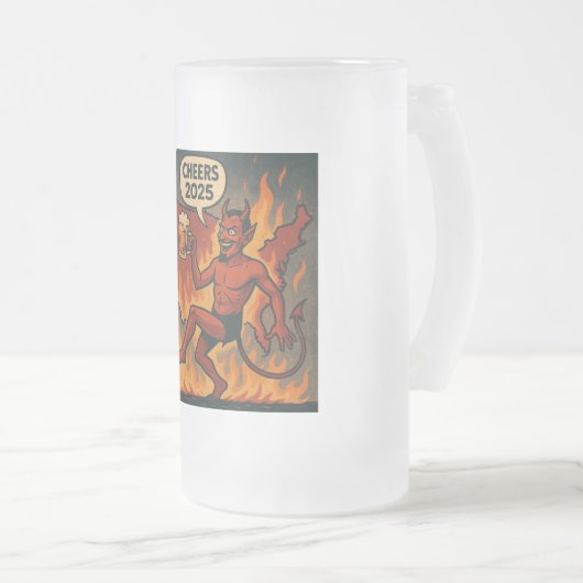 Duivel 2025 matglas bierpul (Voorkant rechts)