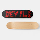 Duivel 666 Skateboard (Horizontaal)