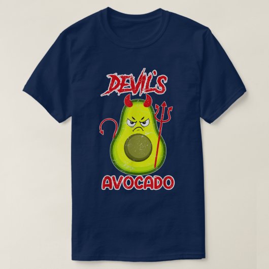 Duivel Avocado Duivel Satan T-shirt (Design voorkant)