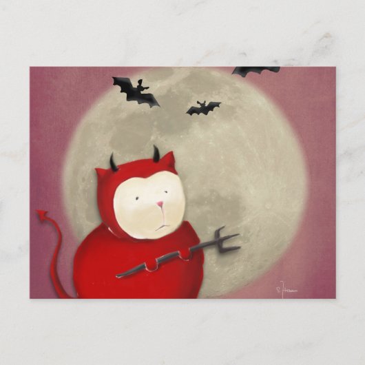 Duivel Briefkaart (Voorkant)