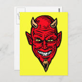 duivel briefkaart (Voorkant / Achterkant)