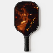 Duivel Burning Flames Pickleball Paddle (Voorkant)