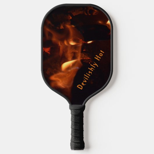 Duivel Burning Flames  Pickleball Paddle (Voorkant)