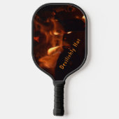 Duivel Burning Flames Pickleball Paddle (Achterkant)