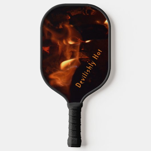 Duivel Burning Flames  Pickleball Paddle (Achterkant)