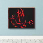 Duivel Canvas Afdruk (Insitu (Houten vloer))