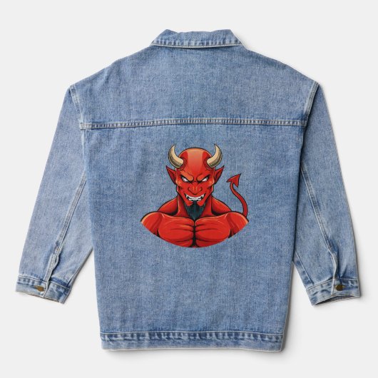 Duivel denim jacket (Achterkant)