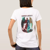 Duivel Engel Gamer Avatar Realm T-shirt (Achterkant)