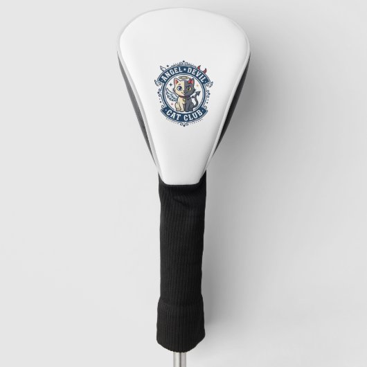 Duivel Engel Kat Kat Moeder Cadeau Idee - Engel Du Golfheadcover (Voorkant)