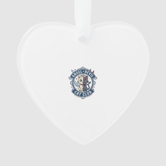 Duivel Engel Kat Kat Moeder Cadeau Idee - Engel Du Ornament (voorkant)