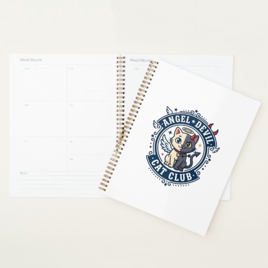 Duivel Engel Kat Kat Moeder Cadeau Idee - Engel Du Planner (Display)