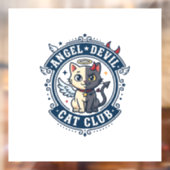 Duivel Engel Kat Kat Moeder Cadeau Idee - Engel Du Raamsticker (Vel 2)