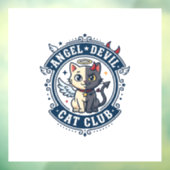 Duivel Engel Kat Kat Moeder Cadeau Idee - Engel Du Raamsticker (Vel 3)