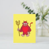 Duivel Gorilla Feestdagenkaart (Staand voorkant)