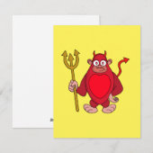 Duivel Gorilla Feestdagenkaart (Voorkant / Achterkant)