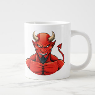 Duivel  grote koffiekop