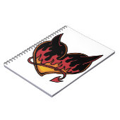 Duivel Hart Spiraal Notebook Notitieboek (Linkerzijde)