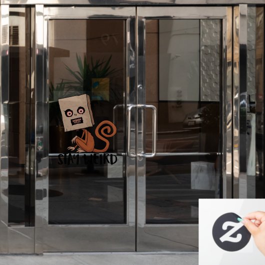 duivel, hel, schattig, demon, kwaad, satan, hallow raamsticker (Kantoordeur)