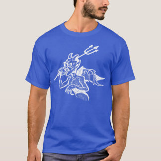  duivel illustratieontwerp t-shirt