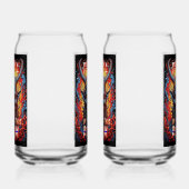 Duivel in deze kamer blikvorm glas (Links)
