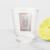 Duivel in deze kamer shot glas (Achterkant)