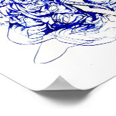 Duivel in een Blauwe Dress Poster (Hoek)