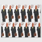 Duivel in een pak cadeaupapier (Vlak)