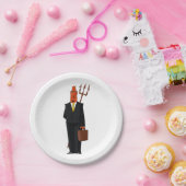 Duivel in een pak papieren bordje (Feest)