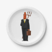 Duivel in een pak papieren bordje (Voorkant)