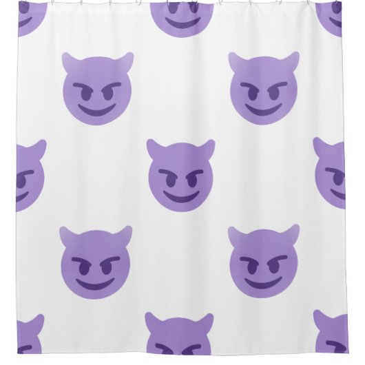 duivel in het moji-douchegordijn douchegordijn (Voorkant)