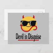 duivel in vermomming Emoji Hot Trendy Funny Briefkaart (Voorkant / Achterkant)