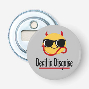 duivel in vermomming Emoji Hot Trendy Funny Button Flesopener