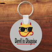 duivel in vermomming Emoji Hot Trendy Funny Sleutelhanger (Voorkant)