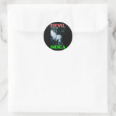 DUIVEL INDICA RONDE STICKER (Tas)