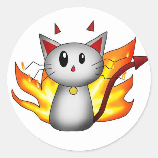 Duivel Kat - Sticker