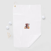 Duivel Koe Mischief Golfhanddoek (Insitu)