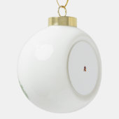 Duivel Koe Mischief Keramische Bal Ornament (Links)