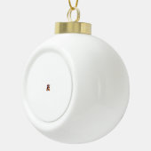 Duivel Koe Mischief Keramische Bal Ornament (Rechts)