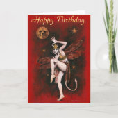  Duivel Lady Verjaardag Kaart (Voorkant)