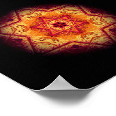 Duivel marmer - patronen poster (Hoek)