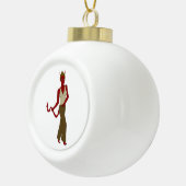 duivel meisje keramische bal ornament (Rechts)