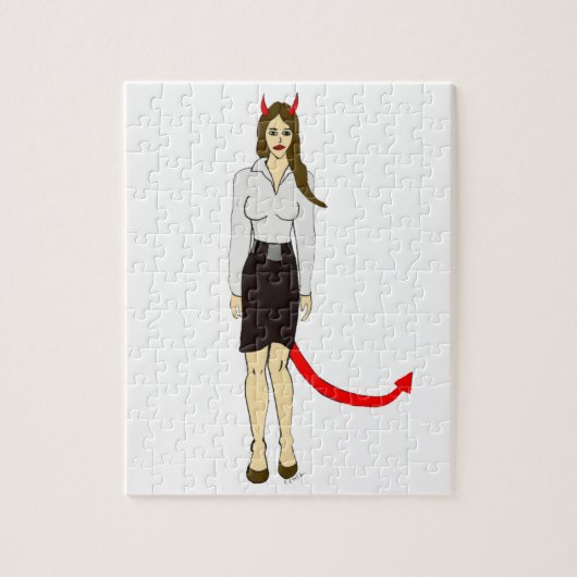 duivel meisje     legpuzzel (Verticaal)