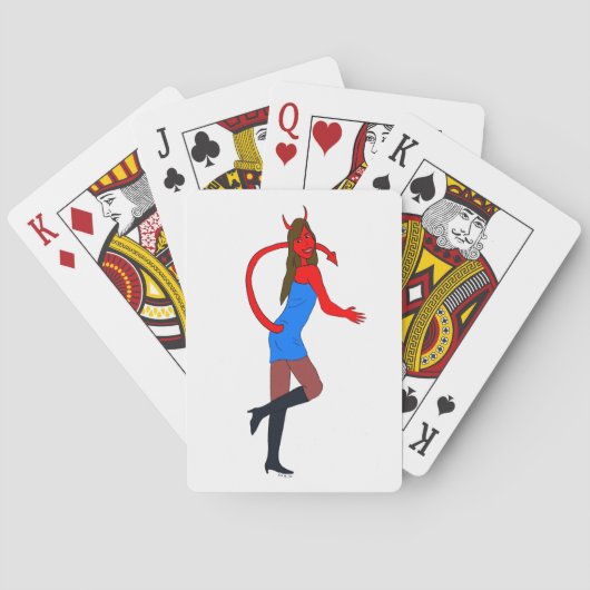 duivel meisje     pokerkaarten (Achterkant)