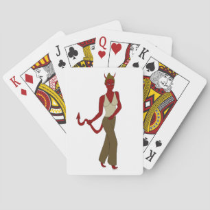 duivel meisje pokerkaarten